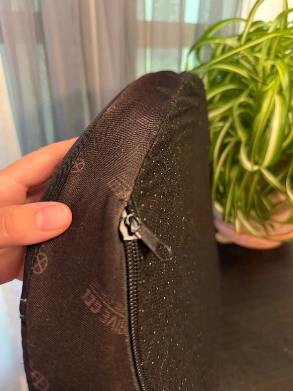 Brown and Charcoal Mesh Seat Cushion by Ergo-Drive